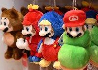 Products are displayed inside Nintendo's Fukuoka store in the city's Hakata Ward on Nov. 14, 2025. (Mainichi/Tomohisa Yazu)