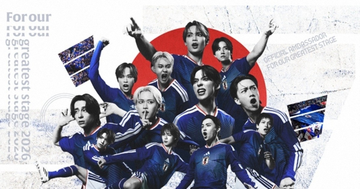 サッカー日本代表、キービジュアルを変更 SNSでデザインに物議 | 毎日新聞