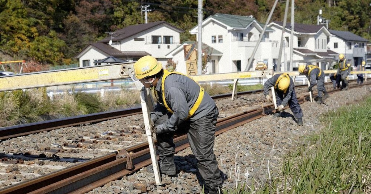 日中の保守工事公開 JR石巻線 深夜は廃止方針 ／宮城 | 毎日新聞