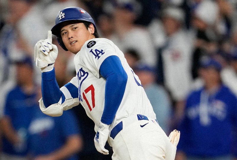 米大リーグ：ドジャース・大谷満票、4回目MVP 3年連続 MLB歴代単独2位