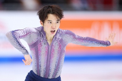 二つのリベンジ、その先に… SP首位の友野一希 スケートアメリカ | 毎日新聞