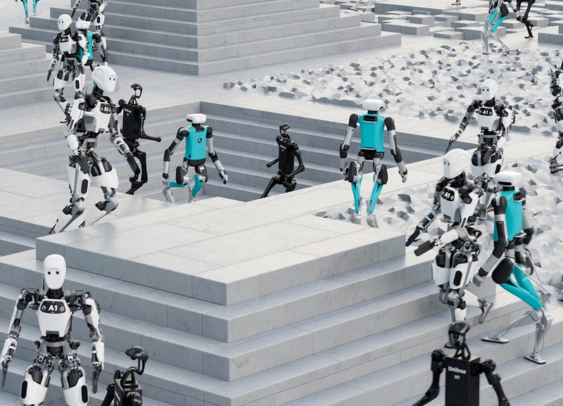 ロボットを仮想空間上で訓練し、データを取ることも可能になった＝エヌビディアのウェブサイトから