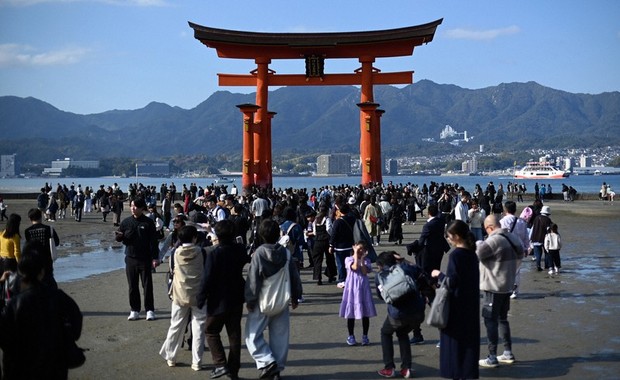 In Photos: Autumn leaves captivate visitors to Hiroshima Pref.'s