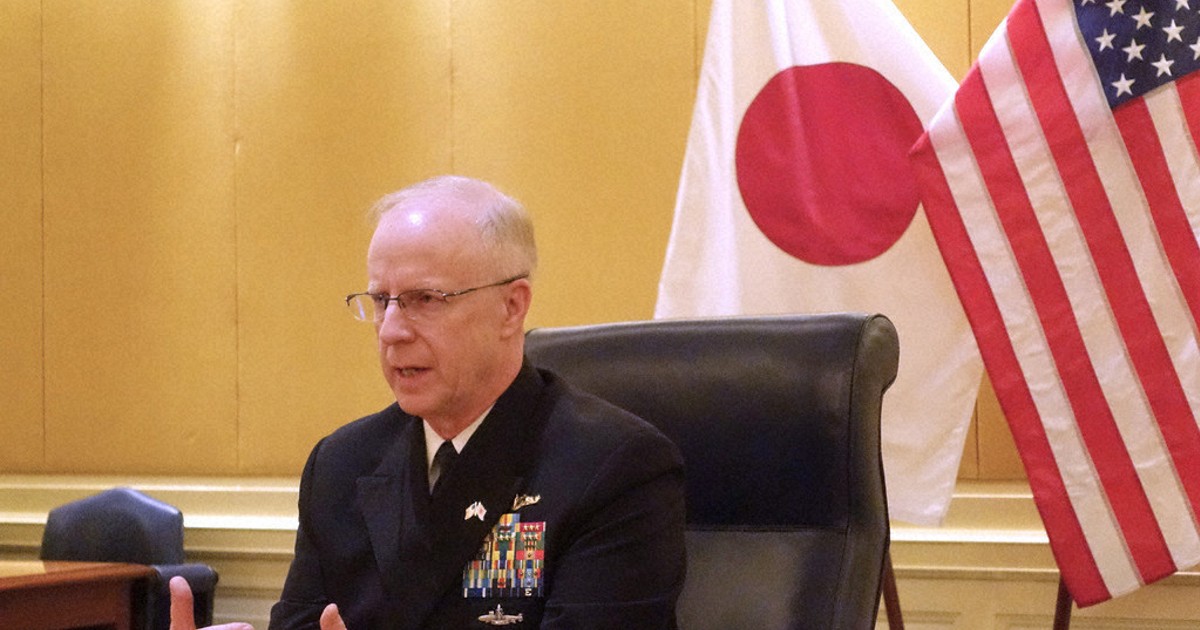 Top US admiral says he's watching China's rapid naval buildup closely
