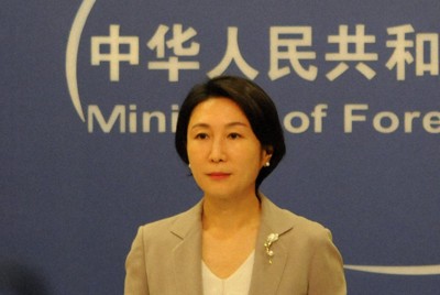 中国外務省の毛寧・副報道局長（当時）＝北京市で2023年7月26日午後4時3分、岡崎英遠撮影
