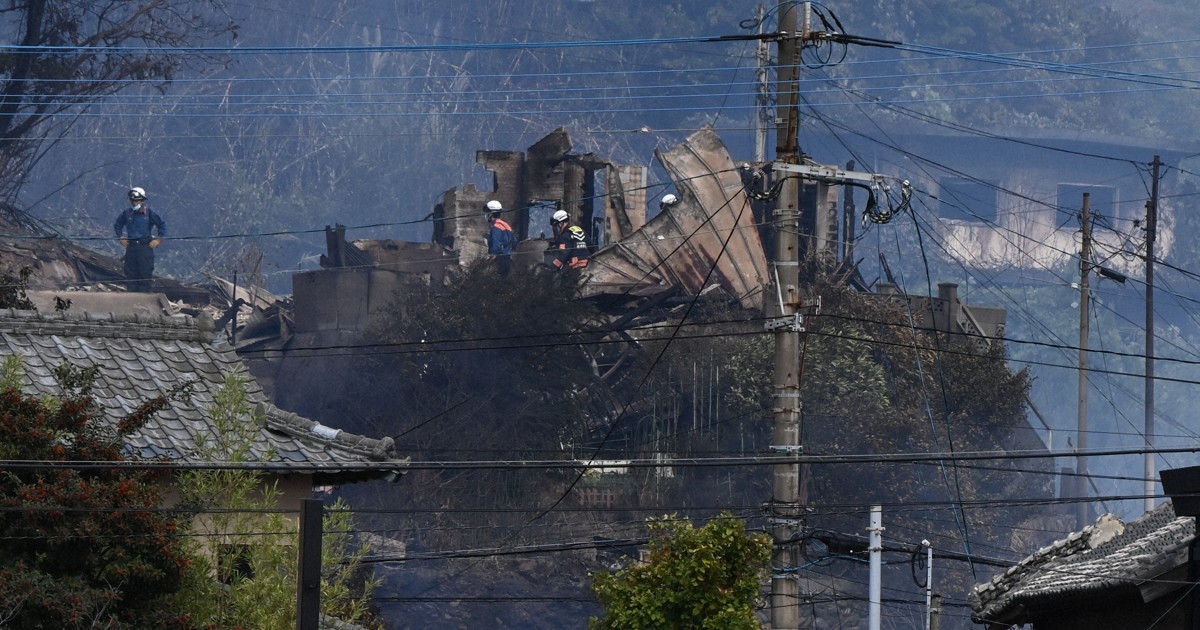 'There's nothing we can do': Massive fire in Japan's Oita leaves evacuees exhausted
