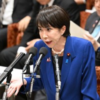 衆院予算委員会で答弁する高市早苗首相＝国会内で2025年11月7日午後1時23分、平田明浩撮影
