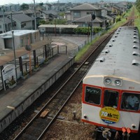 現役時代の鹿島鉄道＝茨城県石岡市の石岡南台駅で2006年9月2日、清野崇宏撮影