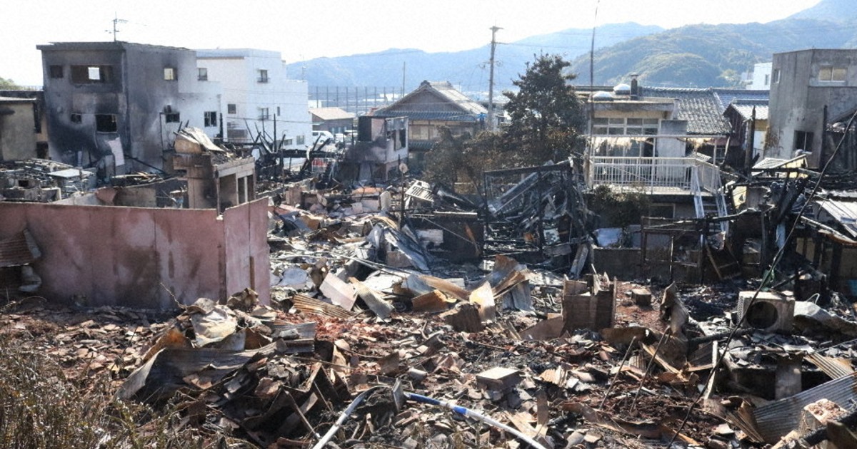 県警が発生2日後の現場写真を公開　住宅の光景も　大分大規模火災