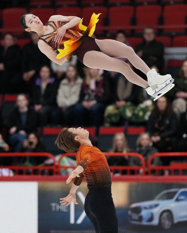 フィギュアスケート：フィギュア GPフィンランド大会 「ゆなすみ」ペア