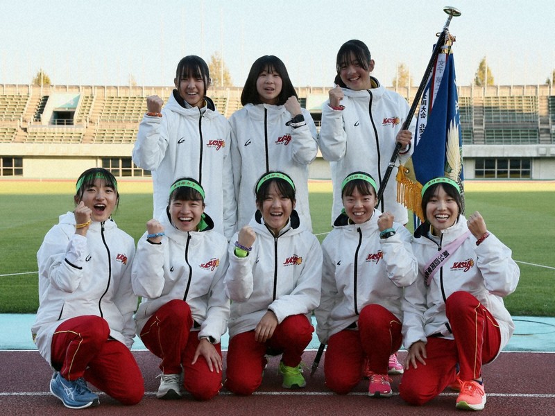 【北関東】春日部女子　初出場＝埼玉県熊谷市の熊谷スポーツ文化公園陸上競技場で2025年11月22日、橋本政明撮影