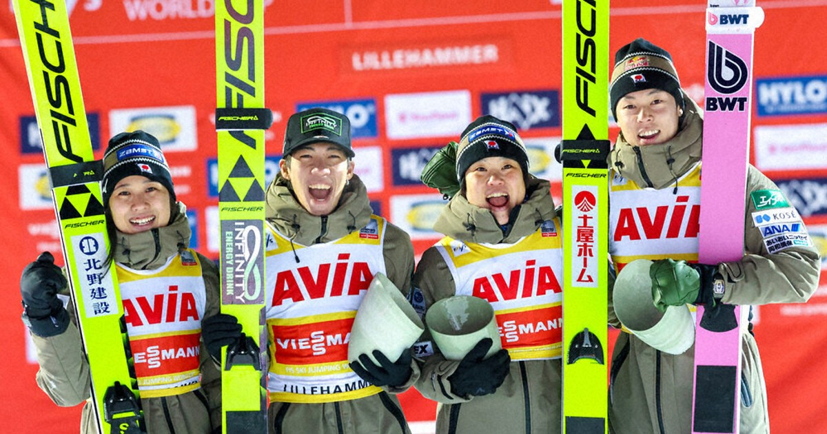 スキー：ノルディックスキー W杯ジャンプ 日本、初戦V 混合団体 12季