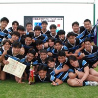 【茨城】14大会連続31回目の花園出場を決めた茗渓学園の選手たち＝水戸市のケーズデンキスタジアム水戸で2025年11月23日午後2時47分、鈴木敬子撮影