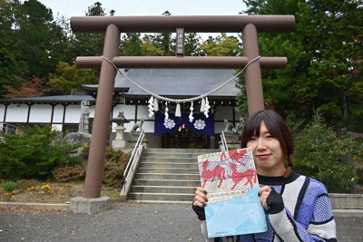 山津見神社の例大祭の本格開催復活を目指す矢野淳さん＝10月31日