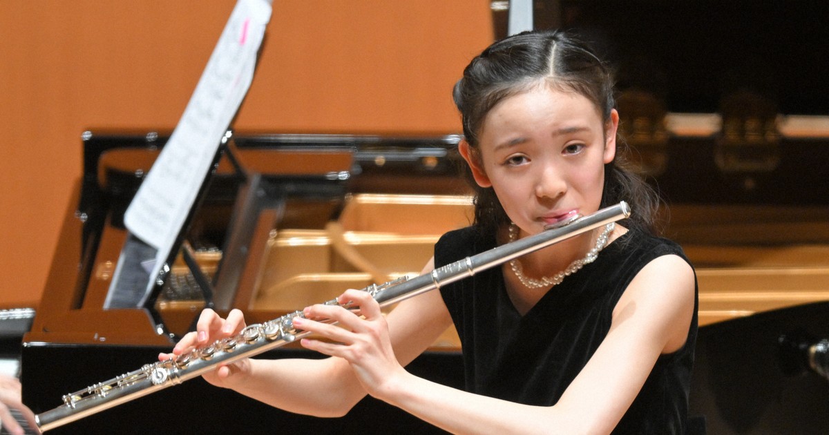 学生音コン・フルート中学の部　1位の山中さん「信じられない」