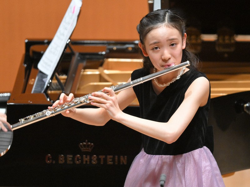 学生音コン・フルート中学の部 1位の山中さん「信じられない」 | 毎日新聞