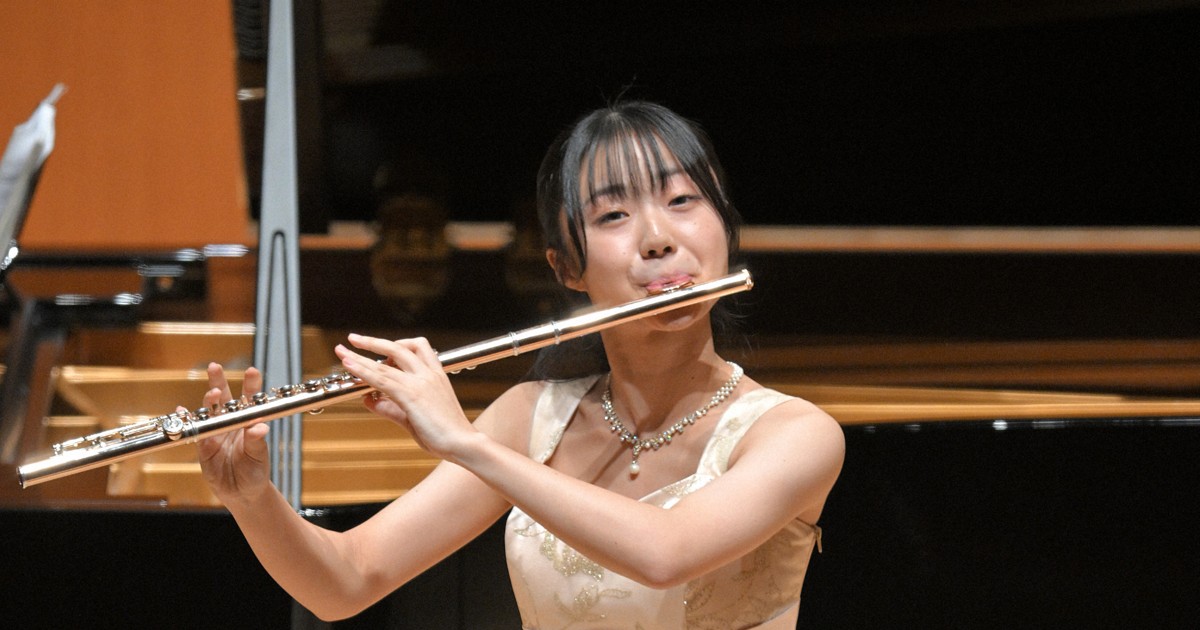 学生音コン・フルート高校の部　1位の濱田さん「演奏楽しめた」