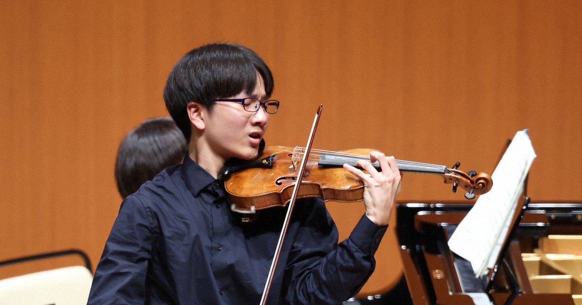 学生音コン・バイオリン中学の部　1位の浜田さん「見間違いかと…」