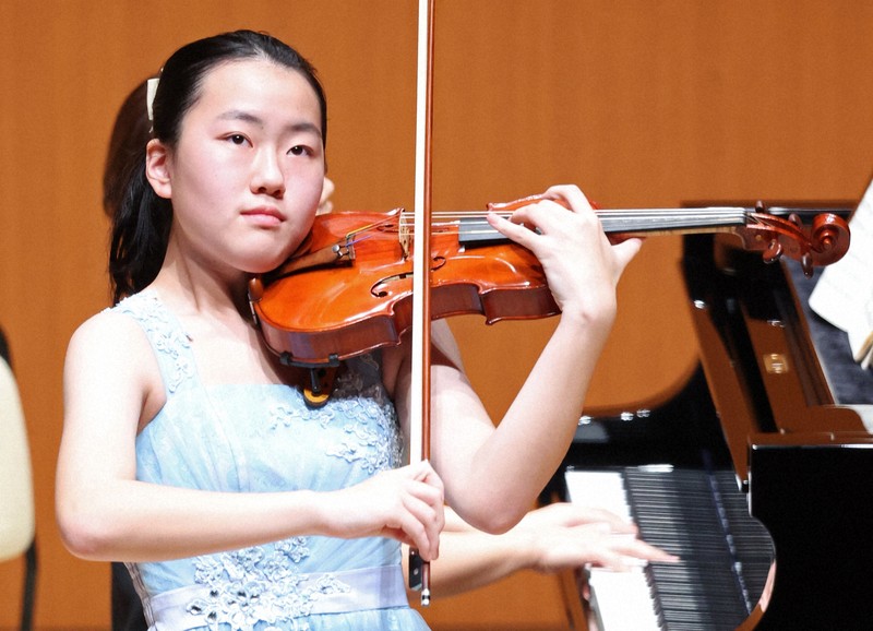 学生音コン・バイオリン中学の部 1位の浜田さん「見間違いかと