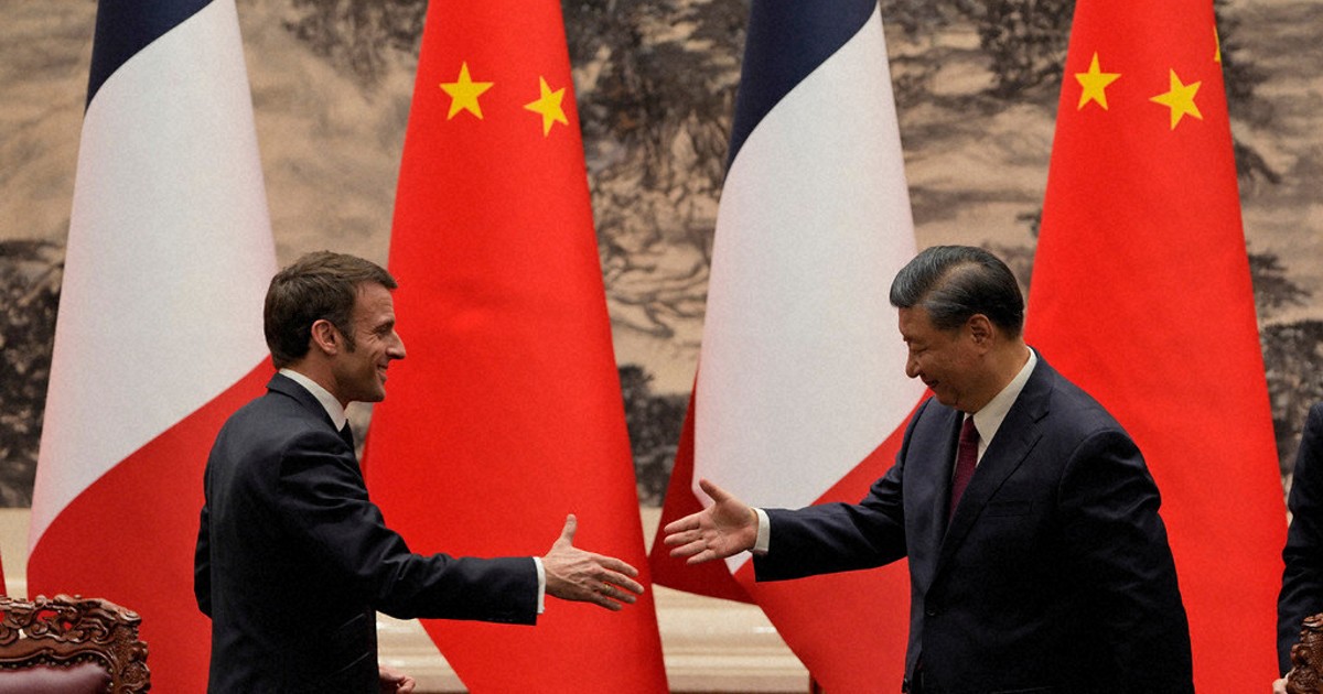 Macron heads to China for talks with Xi on trade ties and Russia's war in Ukraine