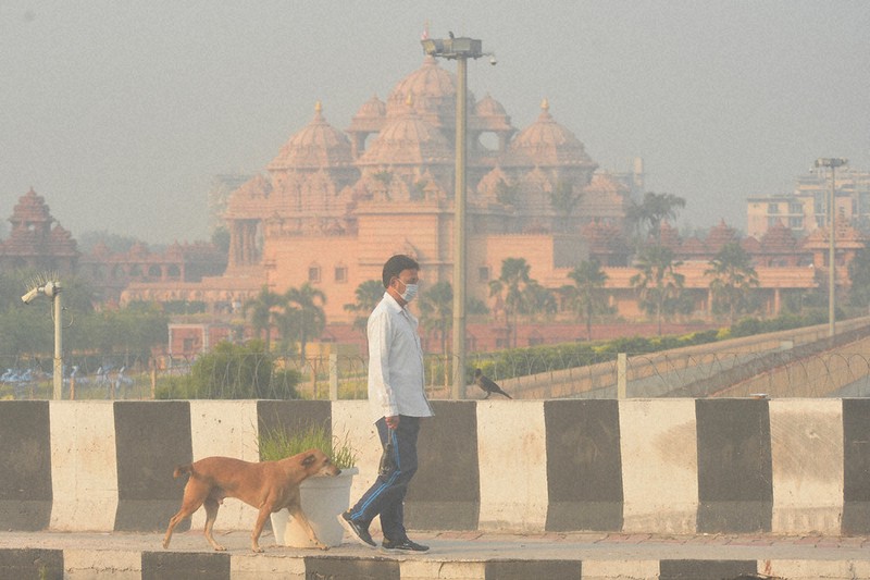 24色のペン：大気汚染のインド首都 「人工降雨」は切り札か＝ニュー
