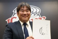 ＜西武契約更改＞来季の目標に「ダイエット」を掲げた中村剛（撮影・須田　麻祐子）