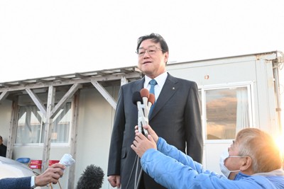 神栖市長選で得票同数の末、くじ引きで落選した現職の石田進氏。異議申し立てが棄却された＝神栖市知手で2025年11月26日午後3時58分、斉藤瞳撮影