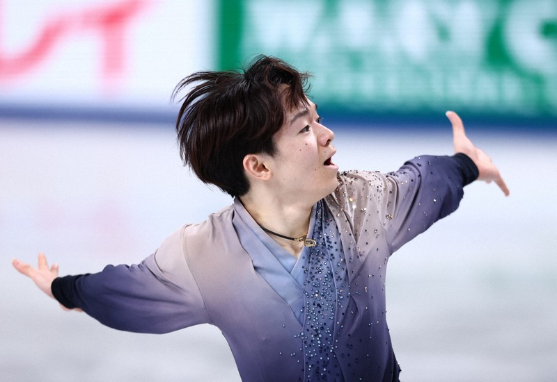 リンクサイド：初V逃した鍵山優真、緊張で「昼寝もできなかった」 GP