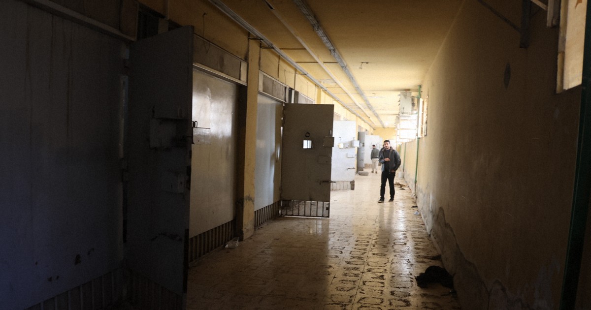 多数の「政治犯」が収容されていたサイドナヤ刑務所＝ダマスカス郊外で2024年12月13日、金子淳撮影