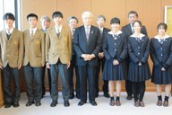 全国高校駅伝：学法石川・男女 知事表敬 都大路での活躍誓う ／福島