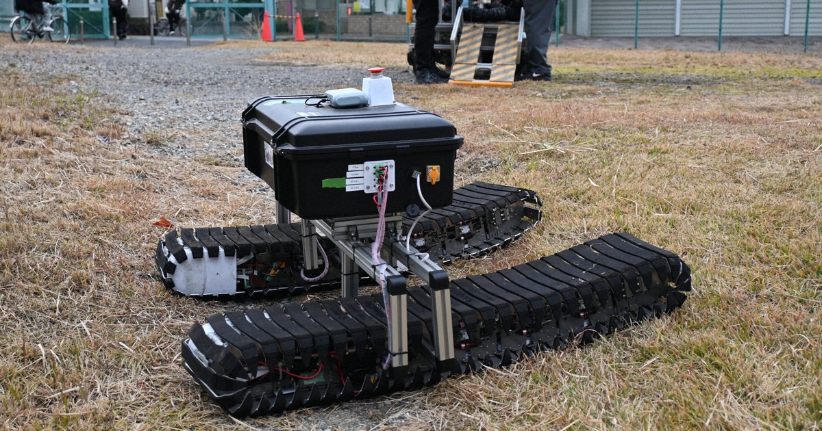 災害時の土砂ダム、無人で対応できるロボット開発 大阪工大など [写真