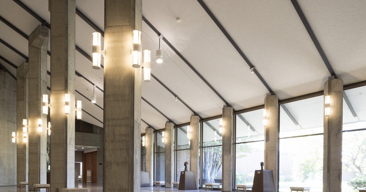 Retro Japan: Distinctive roof of Chiba art museum a work of art itself