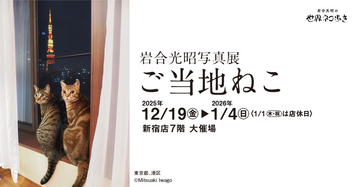 プレスリリース：日本全国のネコたちに出あう旅！「岩合光昭写真展 ご