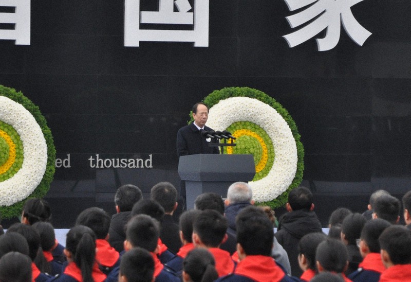 軍国主義復活の企ては失敗する」 南京事件88年式典で党幹部 | 毎日新聞