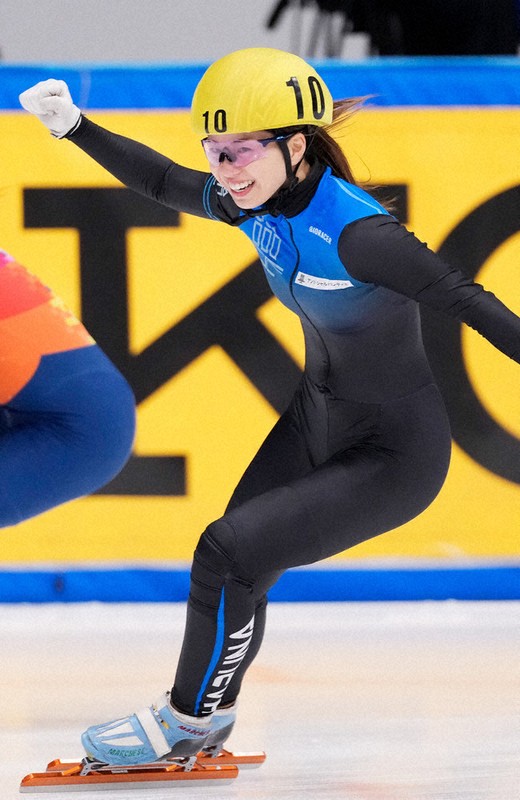 スピードスケート 全日本選手権 ショートトラック 長森が女子3冠