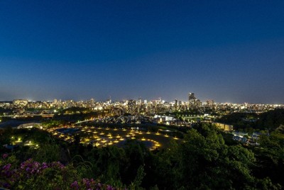 仙台城跡から見た夜景＝仙台観光国際協会提供