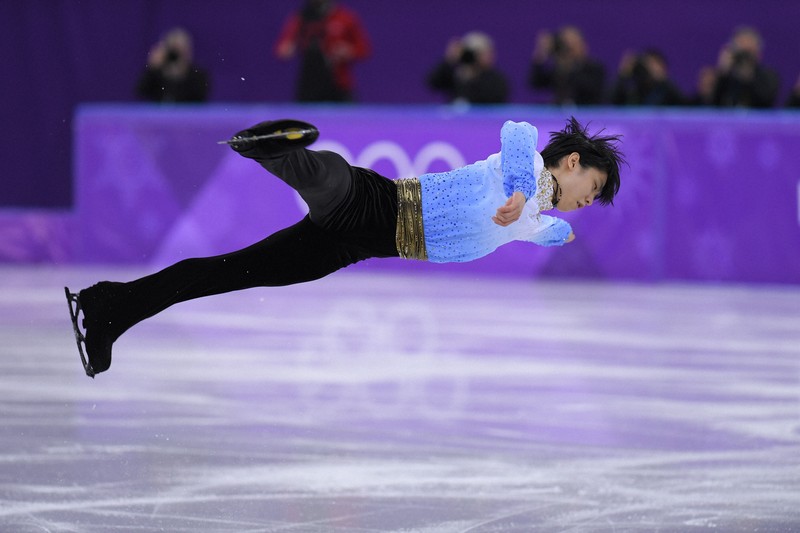 写真で見る日本のメダリスト男子：羽生結弦 平昌オリンピック2018