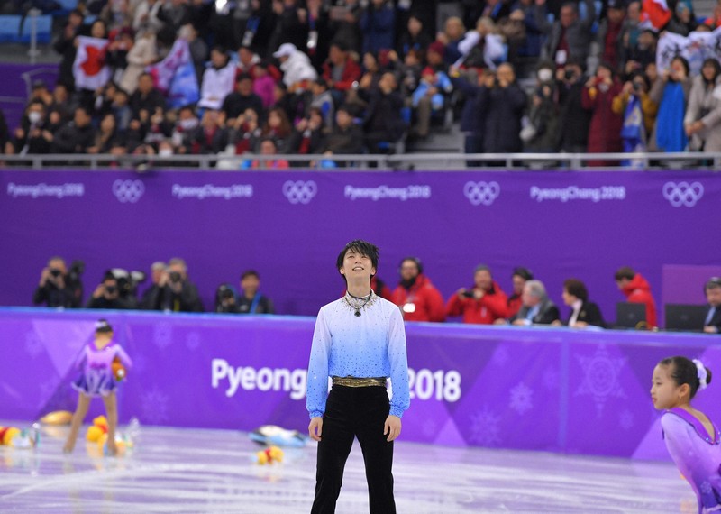 写真で見る日本のメダリスト男子：羽生結弦 平昌オリンピック2018