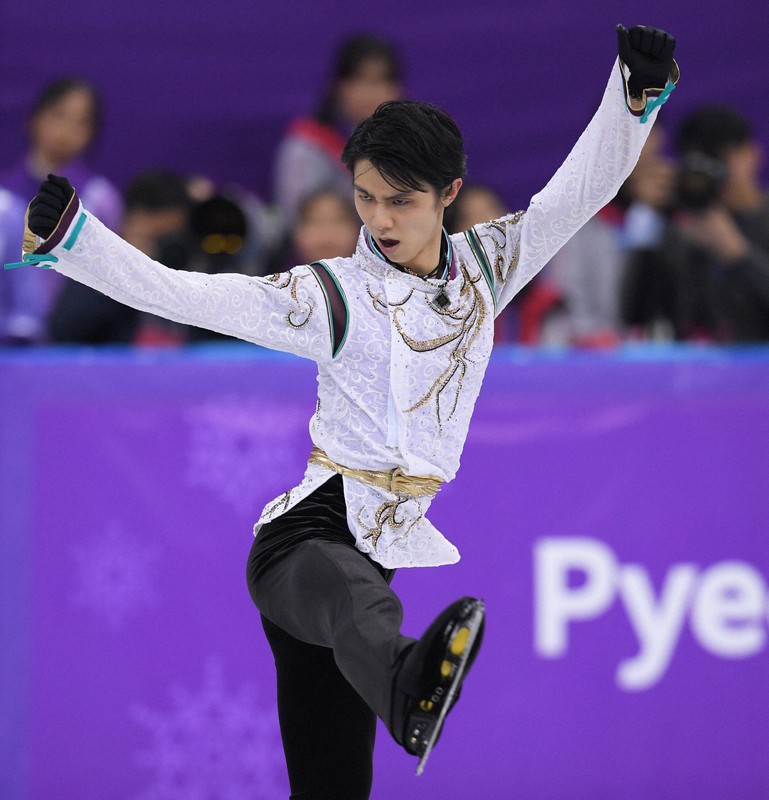 写真で見る日本のメダリスト男子：羽生結弦 平昌オリンピック2018
