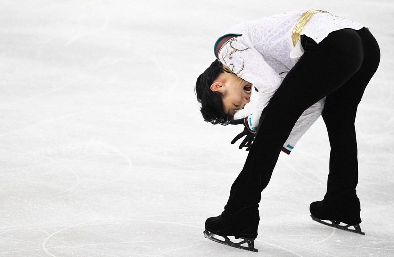 写真で見る日本のメダリスト男子：羽生結弦 平昌オリンピック2018