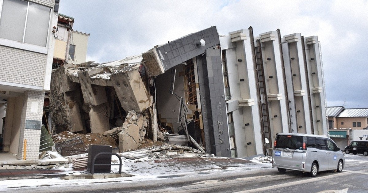輪島塗　五島屋 重さ集中で杭損傷 有識者委が要因推定 地震で倒壊の輪島「五島屋ビル