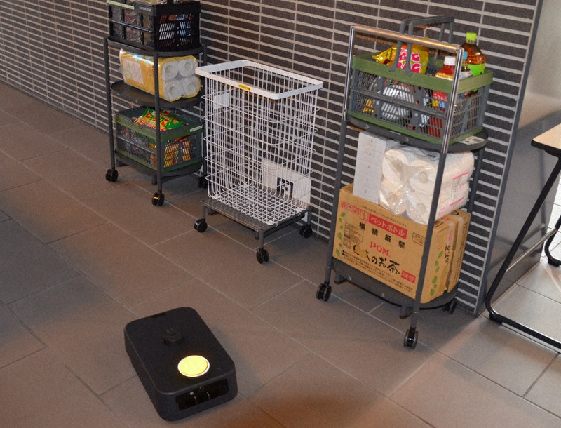 三菱エレベーター IoT ロボット連携、荷物運びます 稲沢・マンションで