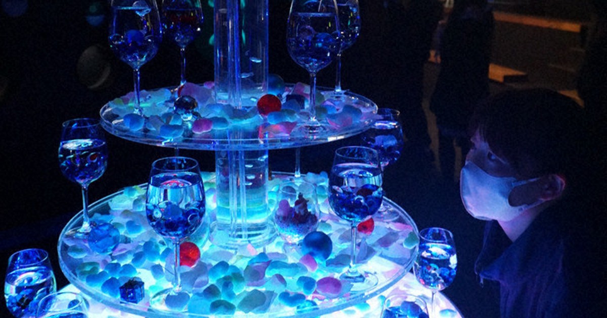 ⭐️ガラスの水族館⭐️箱根ガラス⭐️アクアリウムアート⭐️水泡⭐️ Xマス気分にダイブ 九十九島水族館 ／長崎 | 毎日新聞