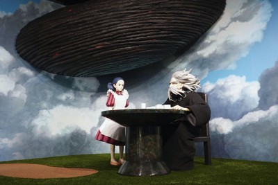 　ジブリパークで再現された、映画「君たちはどう生きるか」の名場面＝16日午後、愛知県長久手市