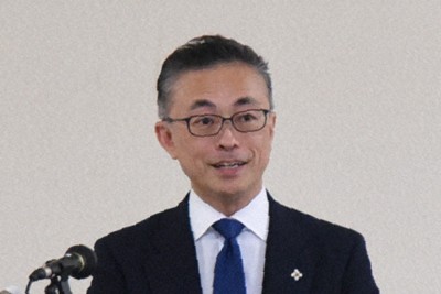 抱負を語る長野地検の山口敬之検事正＝長野市の長野地検で2025年12月17日、鈴木英世撮影