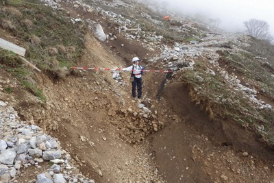 増えすぎて植生衰退→土砂災害誘発　原因はつぶらな瞳の「神の使い」