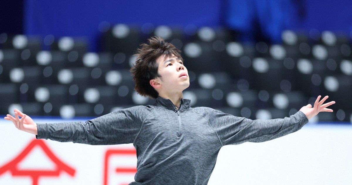 リンクサイド:佐藤駿「去年のリベンジできるように」　全日本フィギュア公式練習