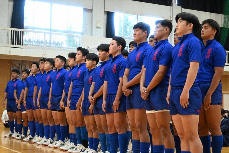 全国高校ラグビー：長崎北陽台壮行式 「感謝」胸に8強へ猛進 ／長崎