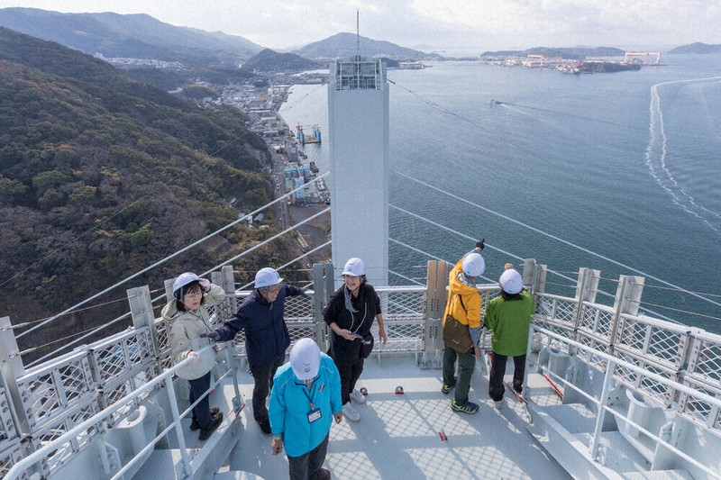 てっぺんからの絶景 九州最長の斜張橋・女神大橋、開通20年でツアー