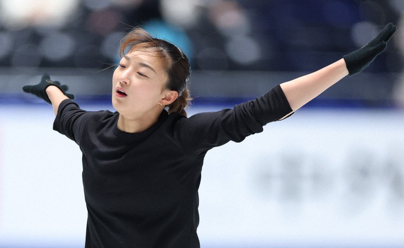 いざフリーへ SP首位坂本「あとは気持ち」 全日本フィギュア女子